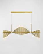 Image 1 of 6: Eurofase Voltik 59" 144-Light Integrated LED Chandelier