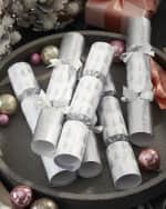 Image 1 of 2: Robin Reed Silver Pine Tree Christmas Crackers, Set of 6