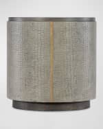 Image 1 of 3: Hooker Furniture Dylian Leather End Table