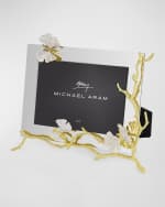 Image 2 of 6: Michael Aram Butterfly Ginkgo White and Gold Frame, 5" x 7"