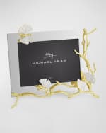 Image 3 of 6: Michael Aram Butterfly Ginkgo White and Gold Frame, 5" x 7"
