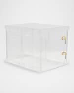 Image 3 of 7: HIDDIN Large Clear View Pet Crate with Golden Latches