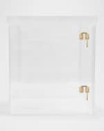 Image 1 of 5: HIDDIN Medium Clear View Pet Crate with Golden Latches