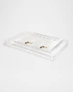 Image 5 of 6: HIDDIN Small Clear View Pet Crate with Golden Latches