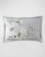 Image 1 of 2: Designers Guild Fleur Blanche Platinum King Sham