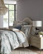 Image 2 of 2: Designers Guild Fleur Blanche Platinum Euro Sham