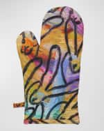 Image 2 of 3: Hunt Slonem Wonderland Print Apron & Oven Mitt Collection 