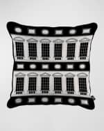 Image 2 of 2: Fornasetti Architettura Cushion, 20" Square