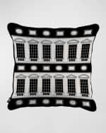 Image 1 of 2: Fornasetti Architettura Cushion, 20" Square