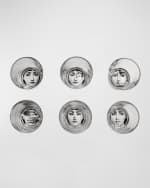 Image 3 of 3: Fornasetti Tema e Variazioni Glasses. Set of 6 