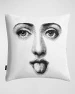 Image 2 of 3: Fornasetti Tema e Variazioni n.82 Cushion, 15" Square