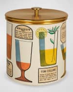Image 3 of 5: Fornasetti Cocktail Recipes Ice Bucket