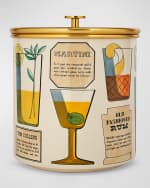 Image 1 of 5: Fornasetti Cocktail Recipes Ice Bucket