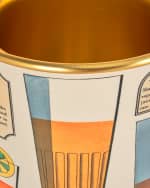 Image 5 of 5: Fornasetti Cocktail Recipes Ice Bucket