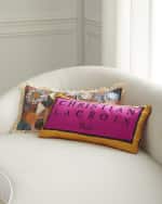 Image 3 of 3: Christian Lacroix  Couture Rose Torero Cushion