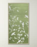 Image 1 of 4: Wendover Art Group "Celery Chinoiserie 1" Framed Giclee