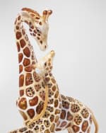 Image 5 of 6: Jay Strongwater Mother and Baby Giraffe Tabletop Object