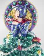 Image 2 of 4: Jay Strongwater Nouveau Christmas Glass Ornament