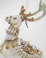 Image 4 of 5: Jay Strongwater Blitzen Glass Christmas Ornament 
