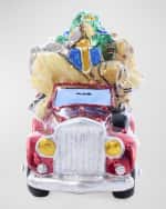 Image 2 of 5: Jay Strongwater Baby's First Ride Glass Christmas Ornament 