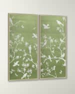 Image 4 of 4: Wendover Art Group "Celery Chinoiserie 1" Framed Giclee