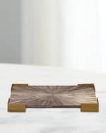Image 1 of 3: Jamie Young  Palm Marquetry Tray