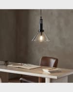 Image 5 of 5: Four Hands Aldis 13" Pendant Light, Brushed Brass