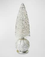 Image 1 of 3: MacKenzie-Childs Crystal Palace Small Illuminated Bottle Brush Tree