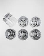 Image 2 of 2: Fornasetti Tema e Variazioni 1.5 oz. Glasses, Set of 6