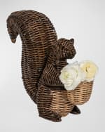 Image 2 of 5: Juliska Devon Willow Squirrel Flameless Candle Holder 