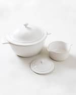Image 4 of 5: Juliska Puro Whitewash Lidded Casserole Dish, 12"