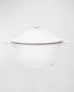Image 1 of 5: Juliska Puro Whitewash Lidded Casserole Dish, 12"