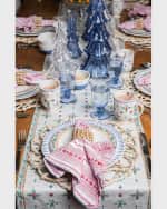 Image 4 of 4: Juliska Villa Stripe Ruby Napkin