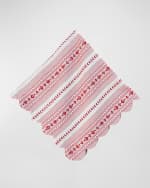 Image 1 of 4: Juliska Villa Stripe Ruby Napkin