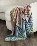 Image 2 of 4: Missoni Home Plume Wool-Blend Throw, 51" x 75"