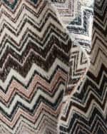 Image 4 of 4: Missoni Home Forest Chevron Throw