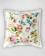 Image 1 of 3: Designers Guild Fiore d'Acqua Peony Reversible Euro Sham