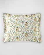 Image 3 of 3: Designers Guild Fiore d'Acqua Peony Reversible Standard Sham