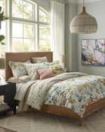 Image 3 of 4: Designers Guild Fiore d'Acqua Reversible Duvet, King