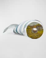 Image 1 of 3: MacKenzie-Childs Sterling Stripe Ribbon, 4"W x 10 Yards