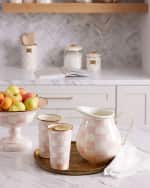 Image 2 of 2: MacKenzie-Childs Rosy Check Enamel Tumbler, 20 oz.