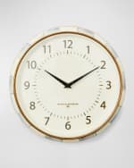 Image 1 of 2: MacKenzie-Childs Sterling Check School Wall Clock
