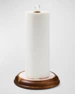 Image 2 of 5: MacKenzie-Childs Rosy Check Wood Paper Towel Holder