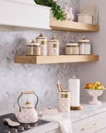 Image 5 of 5: MacKenzie-Childs Rosy Check Wood Paper Towel Holder