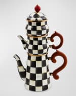 Image 1 of 2: MacKenzie-Childs Courtly Check Stackable Coffee Set