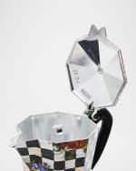 Image 2 of 5: MacKenzie-Childs x Bialetti Moka Express Courtly Flower Market Stovetop Coffee Pot, 6 Cups