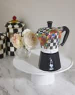 Image 4 of 5: MacKenzie-Childs x Bialetti Moka Express Courtly Flower Market Stovetop Coffee Pot, 6 Cups