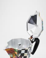 Image 2 of 5: MacKenzie-Childs x Bialetti Moka Express Courtly Flower Market Stovetop Coffee Pot, 3 Cups