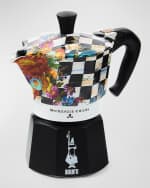 Image 1 of 2: MacKenzie-Childs x Bialetti Moka Express Courtly Flower Market Stovetop Coffee Pot, 3 Cups