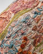 Image 2 of 3: MacKenzie-Childs Flower Field Throw Pillow, 19" Square